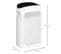 Purificateur D'air 42w 3 Vitesses Filtre Hepa, Charbon Actif, Coton