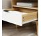 Chevet Design Scandinave Blanc Aspect Chêne Clair