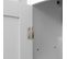 Armoire Haute Murale De Salle De Bain Ou Wc Blanc Gris