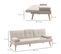 Canapé Convertible 3 Places Design Scandinave