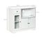 Meuble Micro-ondes Pour Cuisine - Tiroir, 3 Portes, Niche - Blanc