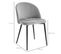 Lot De 4 Chaises De Visiteur Design Scandinave Velours