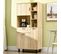 Armoire De Cuisine 3 Portes, 4 Niches, Tiroir Aspect Bois Clair