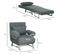 Fauteuil Chauffeuse Canapé-lit Convertible Inclinable Lin