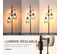 Lampadaire Design Industriel 3 Têtes Métal Filaire Acier Noir