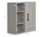 Armoire Haute Murale De Salle De Bain Gris