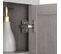 Armoire Haute Murale De Salle De Bain Gris