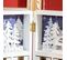 Calendrier De L'avent Village De Noël Pliable 24 Tiroirs Blanc