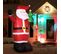 Père Noël Gonflable LED 2,45h M Polyester Imperméable Rouge Vert