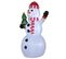 Bonhomme De Neige Gonflable 3 LED H. 180 Cm Polyester Imperméable Blanc