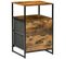 Meuble De Rangement Chiffonnier 2 Tiroirs Design Industriel