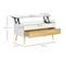 Table Basse Relevable - Tiroir, Coffre - Blanc Aspect Bois Clair