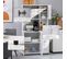 Armoire De Cuisine Multi-rangement Mdf Blanc