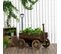 Porte-plantes Charrette - Jardinière Design Chariot - Bois Sapin