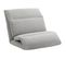 Fauteuil Paresseux Convertible Réglable Tissu Gris Clair