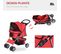 Poussette Buggy Pliable Pour Chiens Tissu 600d Oxford Imperméable 4 Roues