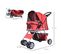 Poussette Buggy Pliable Pour Chiens Tissu 600d Oxford Imperméable 4 Roues