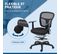 Chaise De Bureau Assise Haute Réglable 95-115h Cm Noir