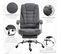 Fauteuil De Bureau Manager Inclinable Repose-pied Lin Gris