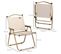 Lot De 2 Chaises De Jardin Camping Pliables Acier Oxford