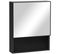 Armoire Murale Salle De Bain Miroir Acier Inox. Noir