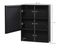 Armoire Murale Salle De Bain Miroir Acier Inox. Noir