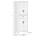 Buffet Haut Armoire De Cuisine 4 Portes Hauteur 170 Cm Blanc