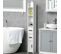 Meuble Bas Colonne Rangement Salle De Bain Wc Blanc