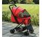 Poussette Buggy Pliable Chien Chat Panier Et Sac De Rangement