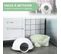 Maison De Toilette Pour Chat Design Boule Pp Vert Blanc