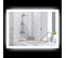 Miroir Mural Lumineux LED De Salle De Bain 80 X 60 Cm Transparent