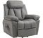 Fauteuil Releveur De Relaxation Électrique Tissu Gris