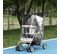 Poussette Buggy Pliable Pour Chiens Tissu 600d Oxford Imperméable 4 Roues Gris