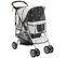 Poussette Buggy Pliable Pour Chiens Tissu 600d Oxford Imperméable 4 Roues Gris