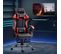 Fauteuil De Bureau Gamer Inclinable Coussins Tétière Lombaires Revêtement Pu