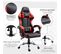 Fauteuil De Bureau Gamer Inclinable Coussins Tétière Lombaires Revêtement Pu