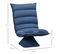 Fauteuil Relax Pivotant Inclinable Tissu Velours Microfibre