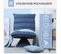 Fauteuil Relax Pivotant Inclinable Tissu Velours Microfibre