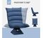 Fauteuil Relax Pivotant Inclinable Tissu Velours Microfibre
