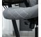 Fauteuil De Bureau Ergonomique Accoudoirs Relevables Tissu Anthracite