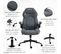 Fauteuil De Bureau Ergonomique Accoudoirs Relevables Tissu Anthracite