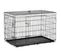 Cage De Transport Pour Chien Pliable - Dim. 121l X 77l X 82h Cm - Acier Abs Noir