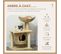 Arbre à Chat Style Cosy Chic 2 Coussins Inclus Quenouille Sisal Naturel Beige