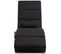 Fauteuil Relax Massant Chauffant Design Contemporain Métal Chromé Tissu Noir