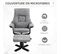Fauteuil Relax Inclinable Style Contemporain Avec Repose-pied Gris