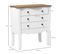 Commode Style Néo-rétro 3 Tiroirs Poignées Boutons Bois Mdf Panneaux Blanc