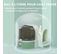 Maison De Toilette Litière Pour Chat Design Capsule Spatiale Vert Noir