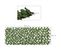 Lot De 2 Haies Artificielles Feuilles De Radis Extensibles 2l X 1h M Pe Marron Vert