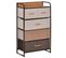 Commode Meuble De Rangement 5 Tiroirs Pliables En Tissu 58 X 29 X 99 Cm