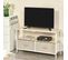 Meuble TV Bas Sur Pieds Style Industriel 2 Tiroirs Tissu